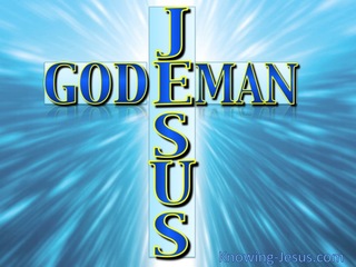 JESUS - God And Man (blue)